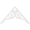 Ekena Millwork Pitch Bordeaux Architectural Grade PVC Gable Pediment, 48"W x 28"H x 1"P (14/12) GPP048X028X100BOR - alternate 5